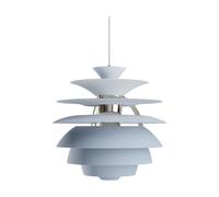 Louis Poulsen Lámpara colgante PH Snowball Dusty blue-chrome