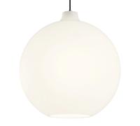 Louis Poulsen Lámpara colgante Wohlert Ø40 cm Vidrio opal blanco