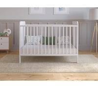Love For Sleep Cuna de Madera para bebé 120x60 cm Blanco - Convertible en Cama Infantil - Altura Ajustable - Cuna evolutiva para recién Nacido y niño pequeño