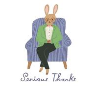 Love Muchly Greeting Cards: Thank You - Serious Thanks (Pack of 6)