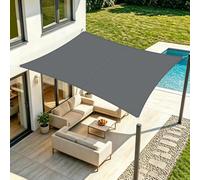 LOVE STORY Toldo Vela Rectangular 2.5x3m,Protección UV para Exterior Patio | Impermeable Vela de Sombra en Resistente,Protección Solar y Cortaviento.Ideal para Jardín,Terraza o Balcón.Antracita