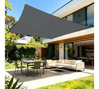 LOVE STORY Toldo Vela Rectangular 3x3m Impermeable UV95% para Exterior | Vela de sombra en PES resistente, protección solar y cortaviento. Perfecta para patio, jardín o terraza.Antracita
