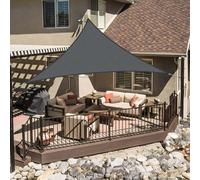LOVE STORY Toldo Vela Triangular 2x2x2m,Protección UV para Exterior Patio | Impermeable Vela de Sombra en PES Resistente, Protección Solar y Cortaviento. Ideal para Jardín, Terraza o Balcón.Antracita