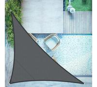 LOVE STORY Toldo Vela Triangular 3.6x3.6x5.1m,Protección UV para Exterior Patio