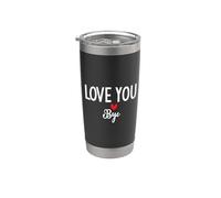 Love You Bye Sign I Love You Goodbye Mom and Dad Anniversary Vaso térmico de acero inoxidable de doble pared