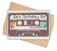 Lovely Cards - Tarjeta de 50 cumpleaños para mujeres - bonita tarjeta retro de cumpleaños - tarjeta de cumpleaños 50 mamá - tarjeta de cumpleaños especial para amiga - A6 (50 años)