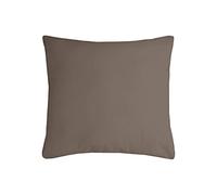 LOVELY CASA C04689003 Nelson - Cojín (algodón, 40 x 40 cm), Color Gris Pardo
