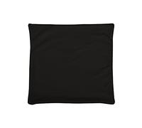 Lovely Casa C65792005H Doudou - Funda para cojín (60 x 60 cm, poliéster), (estilo terciopelo) color negro