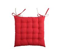 LOVELY CASA cu1490012gal Duo Galette 16pts 40 x 40 100% algodón, Rouge/Lin, 1640 x 40 cm