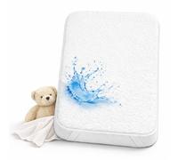 Lovely Hippo Protector de Colchón - 100% Impermeable - Cubrecolchón Cuna (50 x 83 cm)