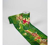 Lovely Kids Cenefas Adhesivas Para Los Niños Jungle Friends 5.00 m x 0.155 m Verde De Colores Amarillo Fabricado en Alemania de A.S. Création 403725