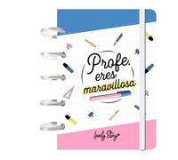 LOVELY STORY Cuaderno A6 Profe Eres Maravillosa Cuadriculado