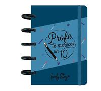 LOVELY STORY Cuaderno A6 - Profe Te Mereces un 10 Cuadriculado