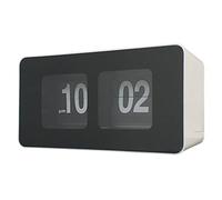 LOVIVER Reloj de Escritorio Reloj de silenciosa Retro Reloj Flip Interno Engranaje Reloj de Relojes de Pared, Blanco