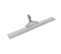 LOVIVER Rodillo para Pintar Suelos con Mango Aleación Aluminio para Aplicar Barniz y Sellador en Grans Superficies con Cabezal Metálico Nivelador Acuado para, Ancho Diente 4mm