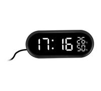 Lowell Justaminute Reloj Despertador Digital Negro Visualización De La Hora