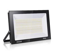 loyal Foco LED Exterior 200W, Alto Brillo 20000LM Proyector LED Exterior Iluminación 6000K Blanco Frío, Luz de Seguridad Impermeable IP65, Lampara LED Pared Techo para Jardín Garaje Terrazas Parque
