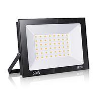 loyal Foco LED Exterior 50W, Alto Brillo 5000LM Proyector LED Exterior Iluminación 6000K Blanco Frío, Luz de Seguridad Impermeable IP65, Lampara LED Pared Techo para Jardín Garaje Terrazas Parque