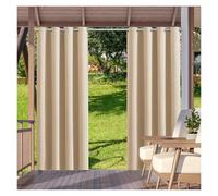 LPATEBCVU Cortina para PéRgola 2 Cortinas for Exteriores, Impermeables, for jardín, Opacas, for Patio, Porche, pérgola, cabaña, Piscina(Yellow,W52xH108in-132x275cm)