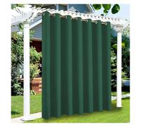 LPATEBCVU Cortina para PéRgola Cortinas de privacidad for Exteriores, Impermeables, for jardín, Exterior, cenador, Patio, Porche, pérgola, terraza, cabaña, Piscina(Green,2PCS_W52XH84IN-132X213CM)