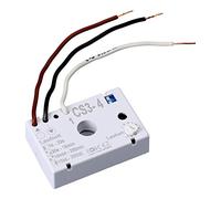 LPPP Relé temporizado CS3-4 230 V empotrable sin neutro ventilador | Temporizador 1 s-20 h, Triac, IP20, 15-200 W/15-100 VA, 47×31×15 mm, plástico blanco, baño, escalera