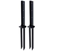 LQSYBHD Kit de Reparación de Postes para Cercas Anclajes y Estacas de Tierra de Alta Resistencia para Postes para Asegurar Postes de Madera Dañados en Jardines o Patios(Size:2pcs)
