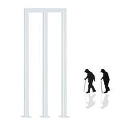 LQSYBHD Pasamano de la Escalera Barandilla Metálicos Tipo M 35-110 cm,Hogar Jardines Balcones Pasillo Escalera Pasamanos,Peldaños Antideslizantes de Seguridad Baran(Size:3.2ft (95cm),Color:Blanco M)