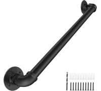 LQSYBHD Pasamanos para Escaleras de Tubo, Barandilla de Acero Al Carbono, Barandilla Industrial con Soporte de Pared, Barandillas de Pared con Esquinas Redondeadas para Interiores y (Size:2.62ft/80cm)
