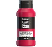 LQX ACRILICO BASICS FLUIDO 118ML TONO ROJO DE CADMIO OSCURO