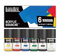 Liquitex Gouache acrílico LQX PRO – Set de primarios 6 x 59 ml