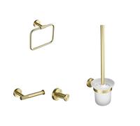 LQYXGS Kit de Accesorios de baño de Montaje en Pared con Kit de Hardware de Oro Cepillado