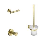 LQYXGS Kit de Accesorios de baño de Montaje en Pared con Kit de Hardware de Oro Cepillado