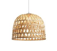 LQZCXMF Lámpara De Araña Grande De Bambú Para Isla De Cocina, Farol Rústico De Mimbre De Doble Capa De 50 Cm, Lámpara Colgante De Bambú Estilo Boho Para Vestíbulo, Casquillo E26 Para Dormitorio