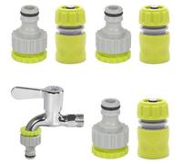 lrgnixs Gardena - 6 conectores para grifo de jardín de 1/2 pulgadas a 3/4 pulgadas, adaptador de grifo Gardena, para riego