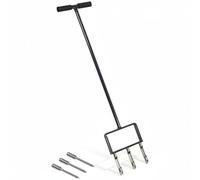 LRXFPIYF Aireador de Césped Manual Equipo Jardín Escarificador Perforador Descompactador con Mango Cómodo y Placa de Apoyo Apto, Aireador De Césped Manual con Púas De Aguja