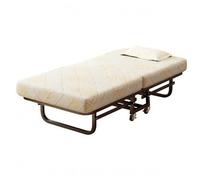 LRXFPIYF Cama Plegable Cama Nido Cama Auxiliar Portátil con Colchón de 190cm y 10cm Estructura de Acero Estable con Ruedas con Freno y Asa para Mover Adecuada, 120cm