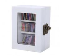 LRXFPIYF Miniatura Estantería Gabinete Ornamental Madera Adorno Ventana Clara Broche Metálico Adecuada para Decoración de Salón Escritorio Rincón de Lectura Colección, Color to 1