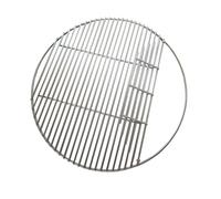 LRXFPIYF Parrilla de Barbacoa Redonda de Acero Inoxidable Rejilla de Cocción Diseño Circular con Rejado Cerrado Segmento Abatible para Acceso Adecuada para Barbacoas en Patio Reuniones, 32.5cm