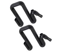LRXIYODE 2 Piezas Tubo de Rebose para Barril de Captación Soporte, Plástico Negro