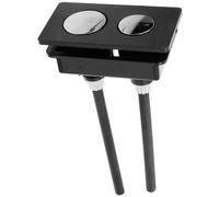 LRXIYODE Botón Pulsador Rectangular de Abs para Tanque de Agua de Inodoro Diseño de Doble Pulsación y Superficie Lisa, Accesorio para Baño