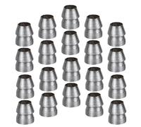 LRXIYODE Cuña de Metal para Martillo, 20 Piezas, Hierro, Plata | Refuerzo y Soporte Fiable, 8mm, Uso en Reparaciones Domésticas y Camping