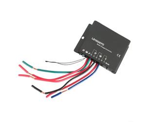 LS1024EPD Regulador de carga solar para 12 V/24 V para farola solar PWM, corriente de carga de 10 A con IP67 resistente al agua, indicador LED y protección de sobrecarga para exteriores, color negro
