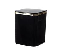 lskdnrufh Mini bote de basura con tapa, pequeño contenedor de reciclaje de escritorio de 1,5 l for oficina, salón, coche o dormitorio. Papelera(Black)