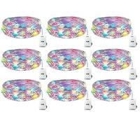 LSUO BAOFU Cadena Luces LED 2M 20 LEDs Multicolor IP65 Batería