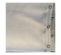 LSXIAO Lona con Perforada UV Resistente Edge Tratamiento Polietileno Fortalecimiento Adecuado For Revestimientos Exteriores, Cortinas Balcón, 42 Tamaños (Color : Clear, Size : 1X1M)
