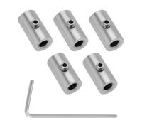LT Easiyl 5 abrazaderas de cable de acero inoxidable 304 de 1 mm a 1,5 mm con llave hexagonal, longitud de 15 mm, diámetro exterior de 8 mm, diámetro interior de 3,5 mm