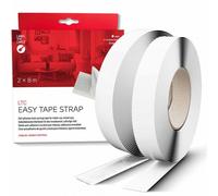 LTC Easy Tape Strap | Rollo de velcro autoadhesivo, blanco, 8 metros, ancho 20 mm (LTC 1520-8-20) Nuevo