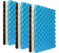 LTWHOME Juego de esponjas de filtro de espuma para estanques de peces, 43 x 28 cm, paquete de medios de 3 grados, juego de medios de 43 x 28 cm, grueso, mediano y fino (paquete de 3 juegos)