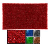 LUCA HOME - Felpudo Astroturf Reciclado 40x70 con Base Antideslizante, Felpudo de Césped Artificial, Tacto Agradable, Ideal para Interior o Exterior (Rojo)