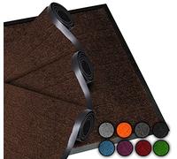 LUCA HOME - Felpudo Entrada casa 40x60cm Marron 2 unds - Alfombra Antideslizante Lavable para Puerta de Entrada, Cocina y Pasillo - Felpudo Exterior e Interior - Tapetes Originales Entrada casa